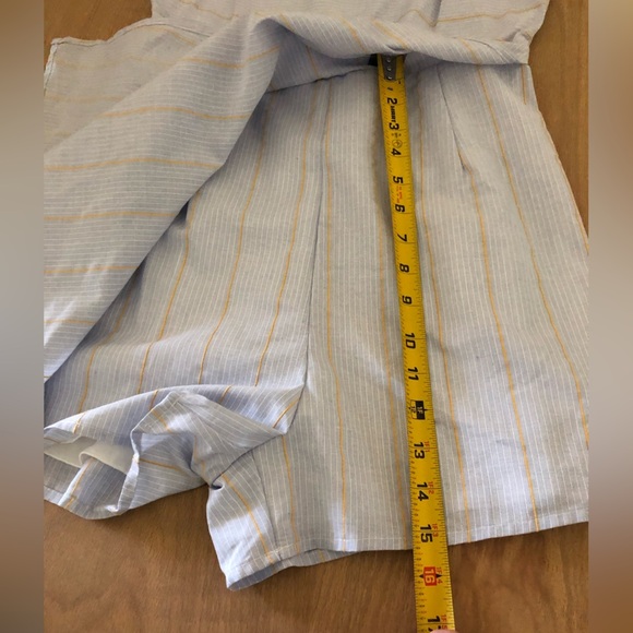 Altar’d State||Pale blue sleeveless romper, skort front•••asymmetrical skirt,NWT - Picture 15 of 16